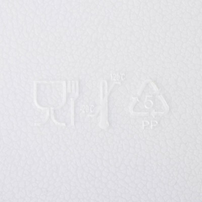 Доска разделочная Доляна, прямоугольная, 32.5×21 см, пластик, белая