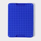 Коврик - антижир для запекания Доляна, силикон, 28×21 см, синий - Фото 2