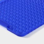 Коврик-антижир Доляна, силикон, 28×21 см, цвет синий - фото 8577059
