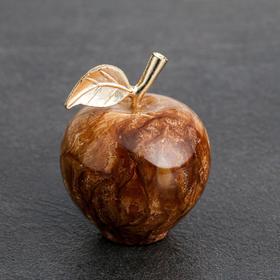 Сувенир «Яблоко», 3,8 см, чёрный оникс