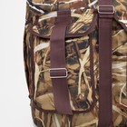 Рюкзак туристический, 55 л, отдел на шнурке, 4 наружных кармана, цвет коричневый/камуфляж - фото 8382756