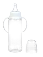 Бутылочка для кормления детская классическая, с ручками, 250 мл, от 0 мес., цвет белый - фото 809598334
