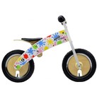 Беговел 12" Kiddimoto Kurve деревянный, цветные кляксы - Фото 1