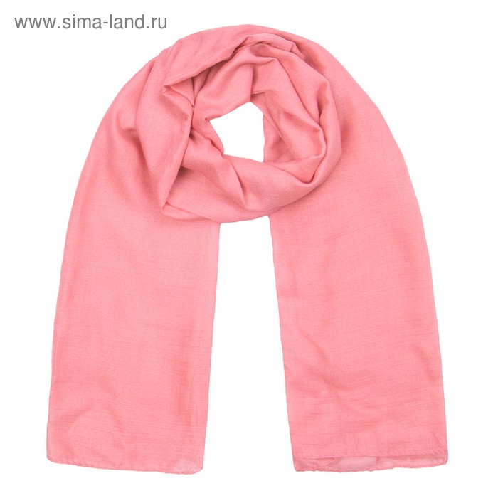 Палантин текстильный PS1634_3 цвет розовый, размер 80х180 - Фото 1