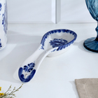 Подставка под ложку «Цветок», 6×23.5 см, фарфор гжель - Фото 3
