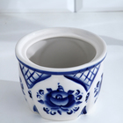Солонка с крышкой «Тыква», 0.6 л, 11.5×12 см, фарфор гжель - Фото 3