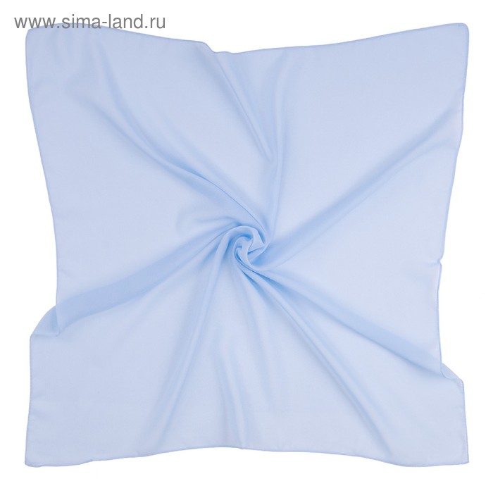 Платок текстильный 54S_34 цвет голубой, размер 72х72 - Фото 1