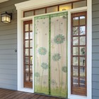 Сетка антимоскитная на магнитах 90х210 см "Герберы", цвет зеленый - Фото 1