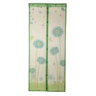 Сетка антимоскитная на магнитах 90х210 см "Герберы", цвет зеленый - Фото 2