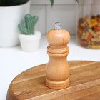 Мельница для специй Доляна «Дуновение леса», 12.5×4.5 см, керамический механизм, бежевая - Фото 1