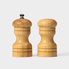 Набор для специй Доляна «Комфорт», 50 мл, 11×10×5 см, 2 предмета: мельница, солонка - Фото 2