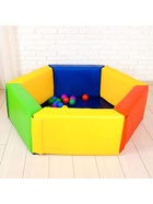 Мягкий модуль «Бассейн шестигранный», МИКС - Фото 3