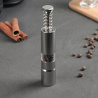 Мельница для специй «Пружина», 15×2.5 см, металлический механизм, серая - Фото 2