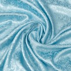 Платок текстильный FC811_7-4 цвет голубой, размер 90х90 - Фото 2