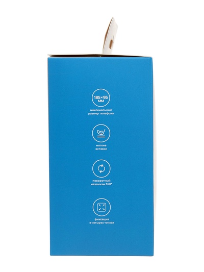 Держатель для телефона на велосипед Luazon, до 185×95 мм, чёрный