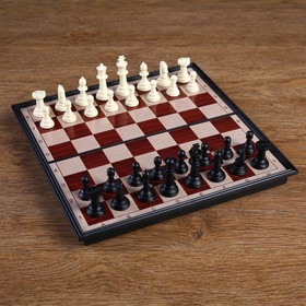 Шахматы "Классические", магнитная доска 24 х 24 см