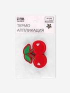 Термоаппликация «Вишня», 6×5 см, красная 3020538 - фото 319816174
