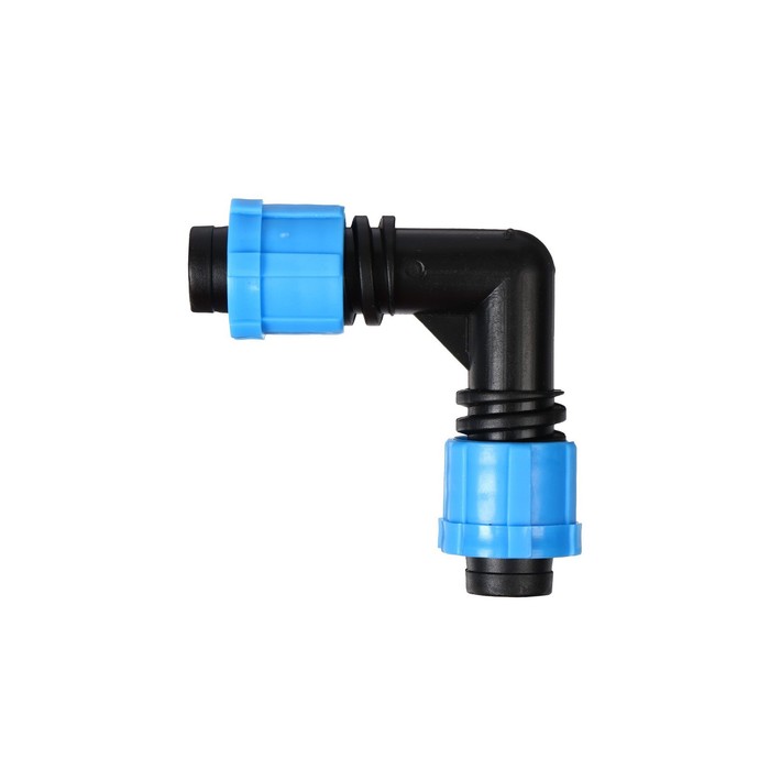 Соединитель L-образный для капельной ленты, 16 мм — 16 мм, пластик, Greengo - Фото 1