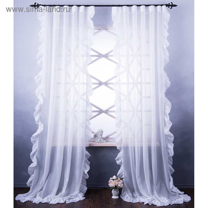 Комплект штор «Бэтси», размер 200 х 270 см, белый - Фото 1