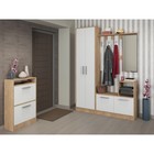 Комод-обувница Энтер 900х343х816  Дуб сонома/белый  (артикул 3223150)  большой выбор товаров оптом и в розницу по низким ценам с доставкой