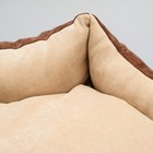 Лежанка шестиугольная, 52 х 50 х 15 см, микровельвет, микс - Фото 3