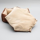 Лежанка шестиугольная, 52 х 50 х 15 см, микровельвет, микс - Фото 5