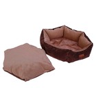 Лежанка шестиугольная, 52 х 50 х 15 см, микровельвет, микс - Фото 6