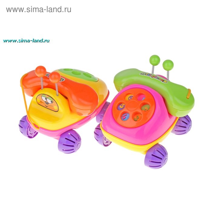 Каталка "Телефон с рожками", звенит - Фото 1