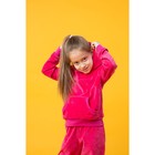 Костюм спортивный для девочки, рост 116, цвет розовый 250 - Фото 4