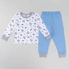 Пижама для мальчика, рост 104 см, цвет микс белый/синий 472/2 - Фото 1