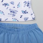 Пижама для мальчика, рост 104 см, цвет микс белый/синий 472/2 - Фото 5