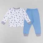 Пижама для мальчика, рост 122 см, цвет микс белый/синий 472/2 - Фото 2