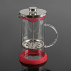 Чайник заварочный френч - пресс «Келли», 1 л, цвет красный - Фото 6