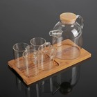 Чайный набор «Эко», 5 предметов: чайник 1,6 л, 4 кружки 100 мл - Фото 1