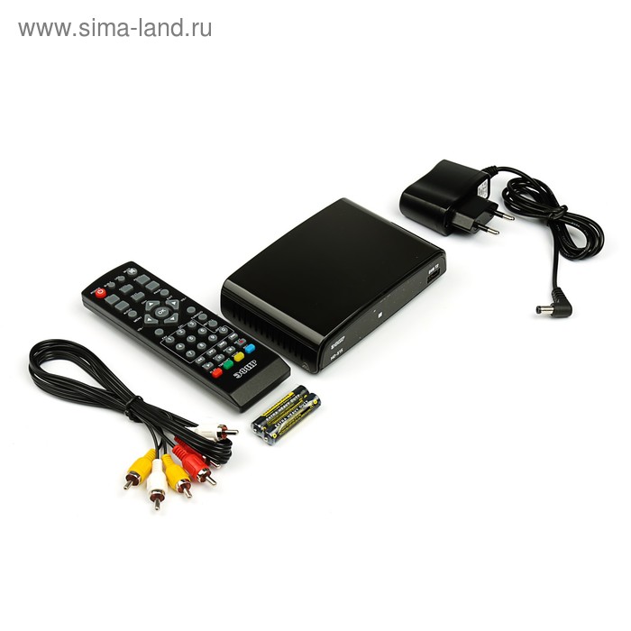 Приставка для цифрового ТВ "Эфир" HD-515, FullHD, DVB-T2, HDMI, RCA, USB, черная - Фото 1