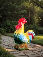 Садовая фигура из гипса «Петух на бревне», 26×12×18 см - Фото 3