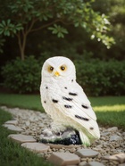 Садовая фигура из гипса «Сова полярная», 24×15×15 см - Фото 3