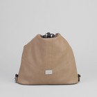 Сумка-рюкзак, 2 отдела на молнии, наружный карман, цвет коричневый - Фото 7