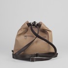 Сумка-рюкзак, 2 отдела на молнии, наружный карман, цвет коричневый - Фото 8