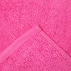 Полотенце Collorista "Лебеди"  однотонное, цв. светло-розовый, 50*90 см, 400 гр/м2, хл 100%   350086 - Фото 4