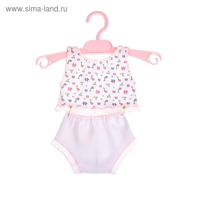 Одежда для пупса 45 см: маечка и трусики - Фото 1