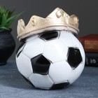 Копилка "Мяч с короной"  чёрно-белый 19см - Фото 1