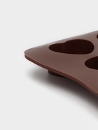 Форма для конфет и шоколада Доляна «Звёзды, ракушки, сердца», силикон, 20.6×10.3 см, 15 ячеек, коричневая - Фото 4