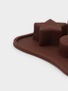 Форма для конфет и шоколада Доляна «Звёзды, ракушки, сердца», силикон, 20.6×10.3 см, 15 ячеек, коричневая - Фото 5