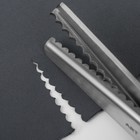 Ножницы «Волна», 9", 23 см, шаг - 5 мм, цвет чёрный - Фото 5