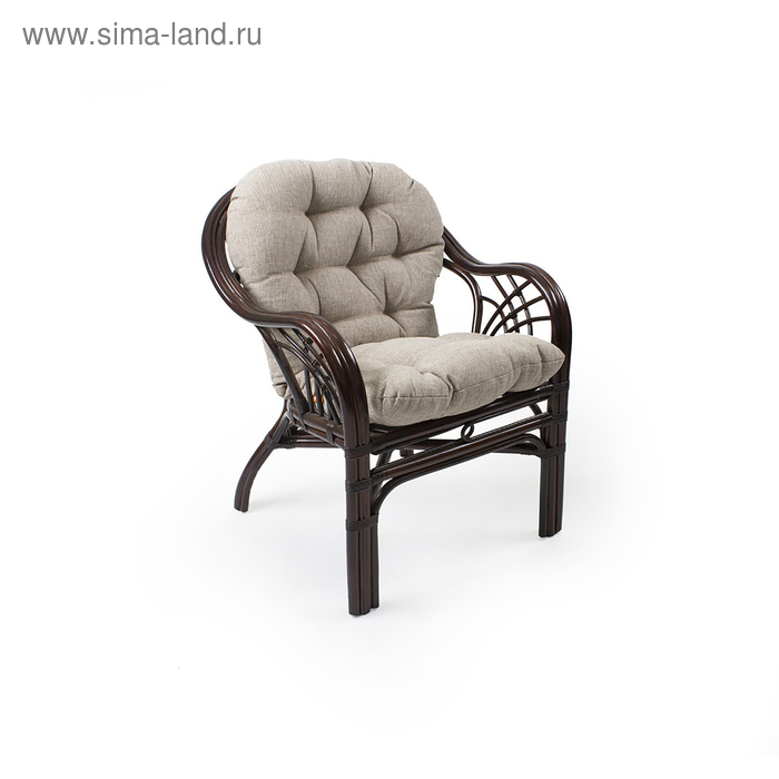 Кресло ROMA МИ с подушкой, цвет орех - Фото 1