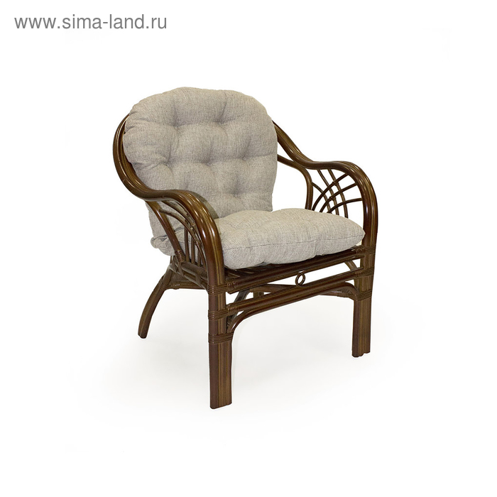 Кресло ROMA МИ с подушкой, цвет коньяк - Фото 1
