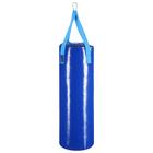 Боксёрский мешок, вес 15 кг, на ленте ременной, цвет синий - фото 4241831