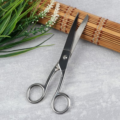 Ножницы портновские, 7,5", 19 см, цвет серебряный