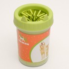 Лапомойка с силиконовыми ворсинками 15×10×10 см, микс цветов - Фото 2